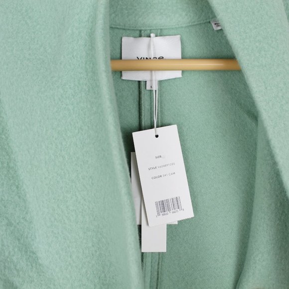 NWT Vince Wool Coat- Wool Single Button Shawl Collar - Picture 8 of 16